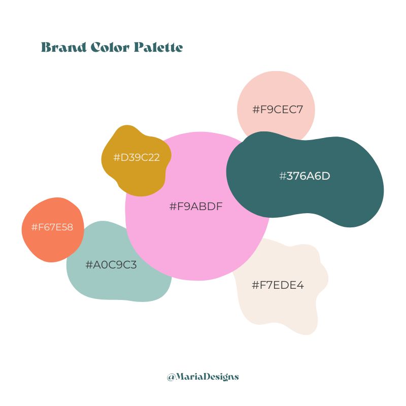 maria designs color palette